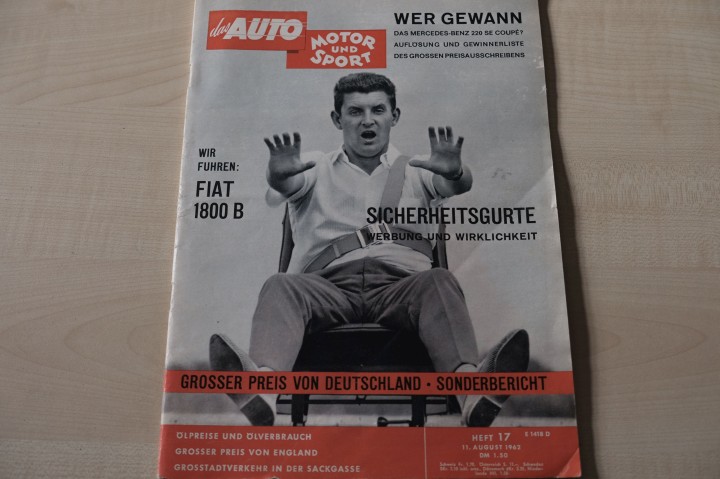 Deckblatt Auto Motor und Sport (17/1962)